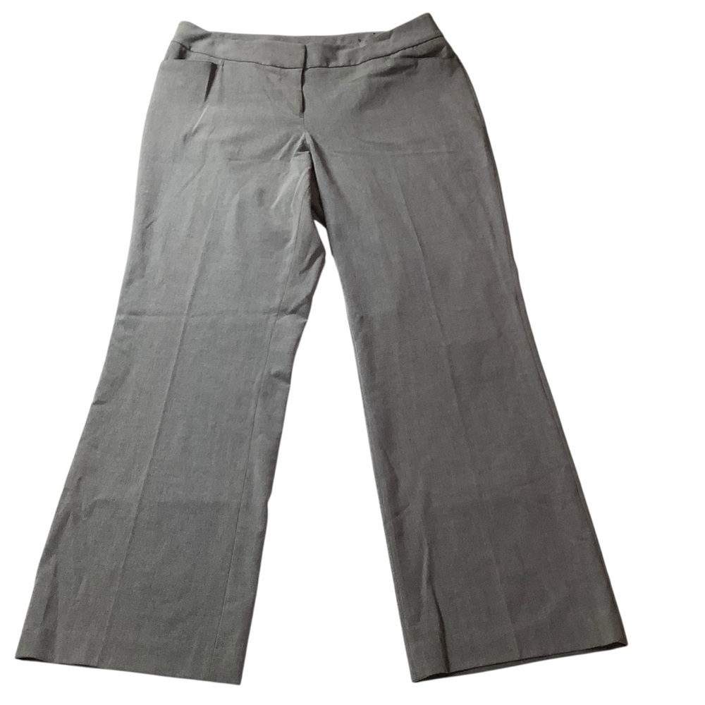 Lane Bryant Wide Leg Dress Pants Women Size 14 Gray Stretch Career Slacks